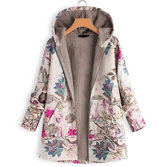 Olyvia - Damenjacke im Retro-Stil mit Muster