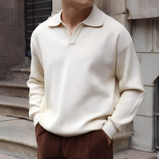 Ronald - Klasické pánské polotriko s dlouhými rukávy