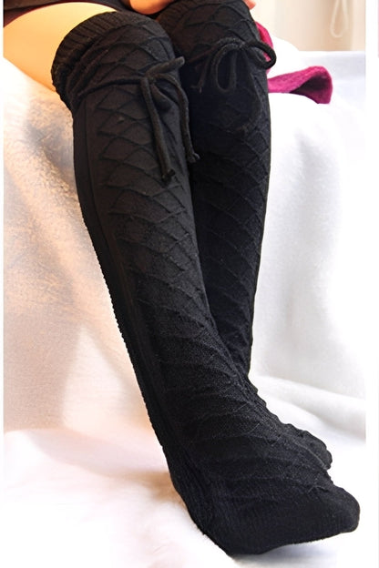 Rozanne - Elegant, warm over-the-knee socks for women