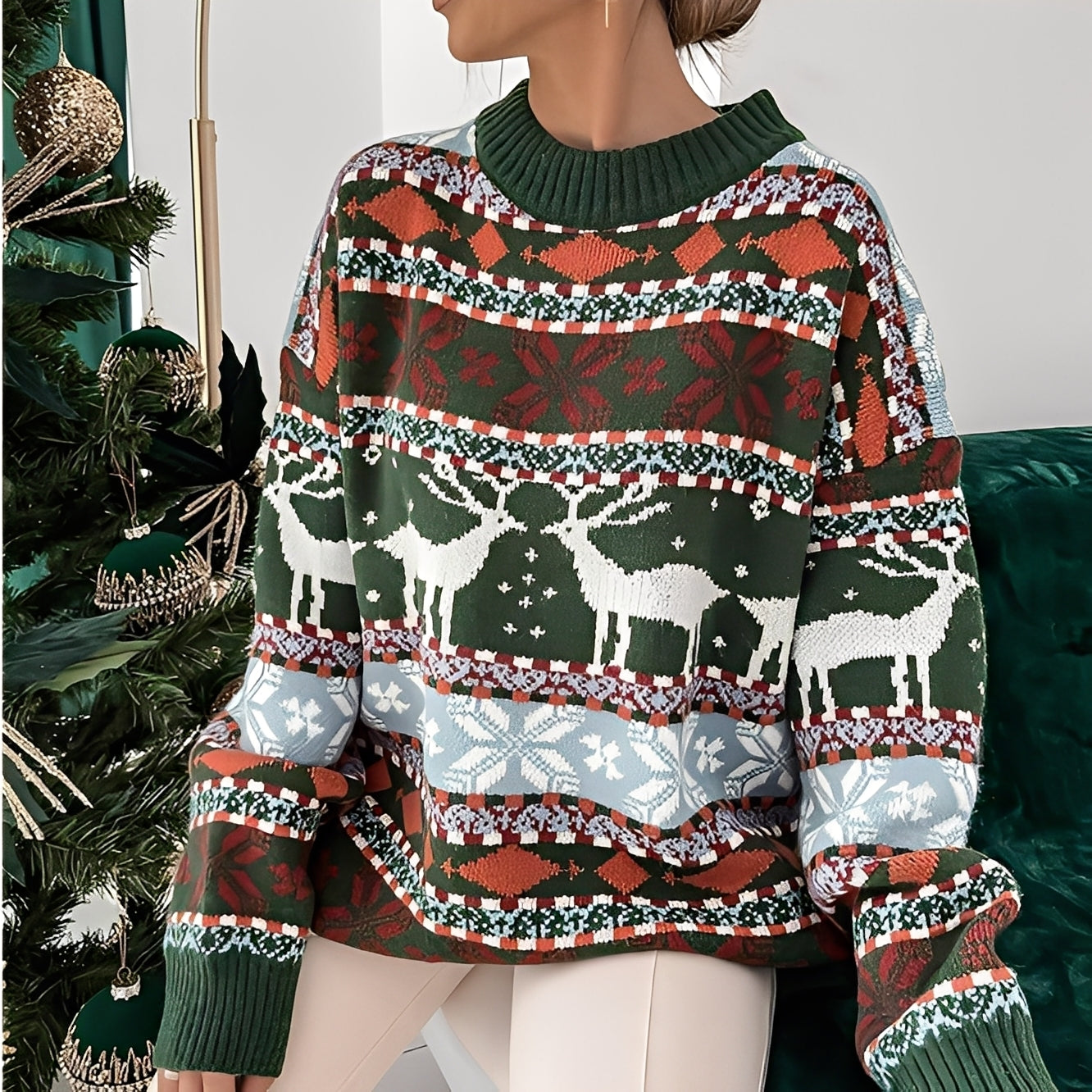 Rosemary - stylowy, ciepły sweter świąteczny dla kobiet