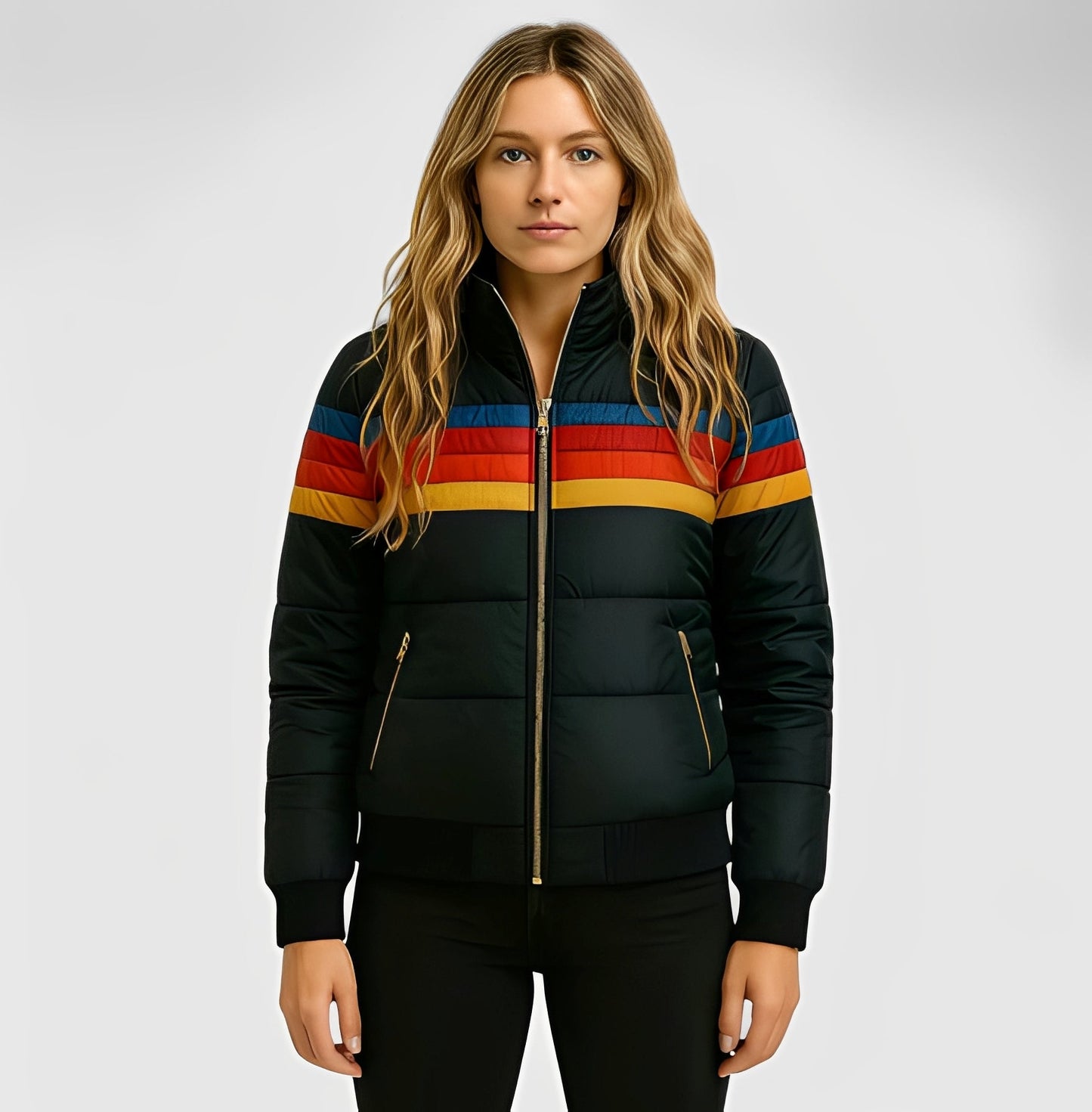 Hesterr - Abrigo con capucha calentador para mujer