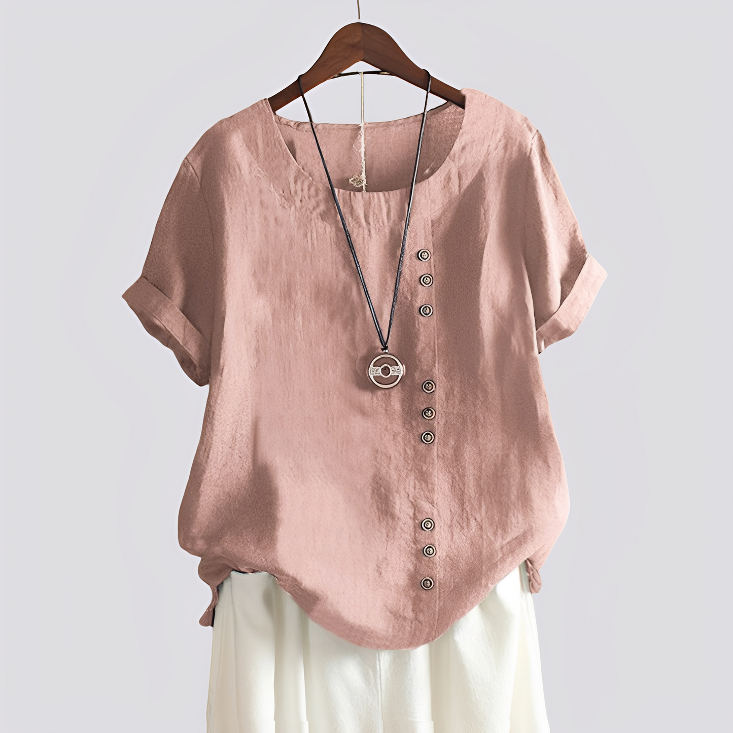 Isabelle - Bequemes Damen-Shirt mit kurzen Ärmeln