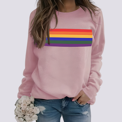 Roseann - Stylový dámský svetr s vícebarevným vzorem