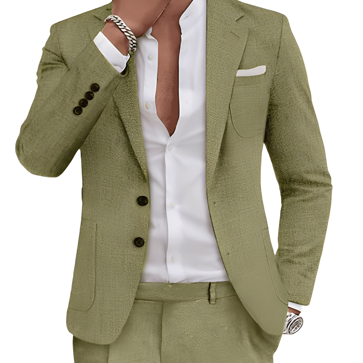 Clinton - Stylowy garnitur z kieszeniami dla mężczyzn