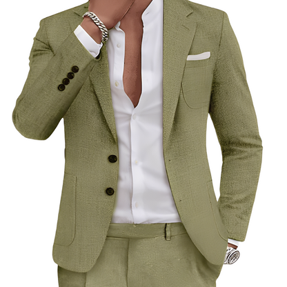 Clinton - Stylowy garnitur z kieszeniami dla mężczyzn