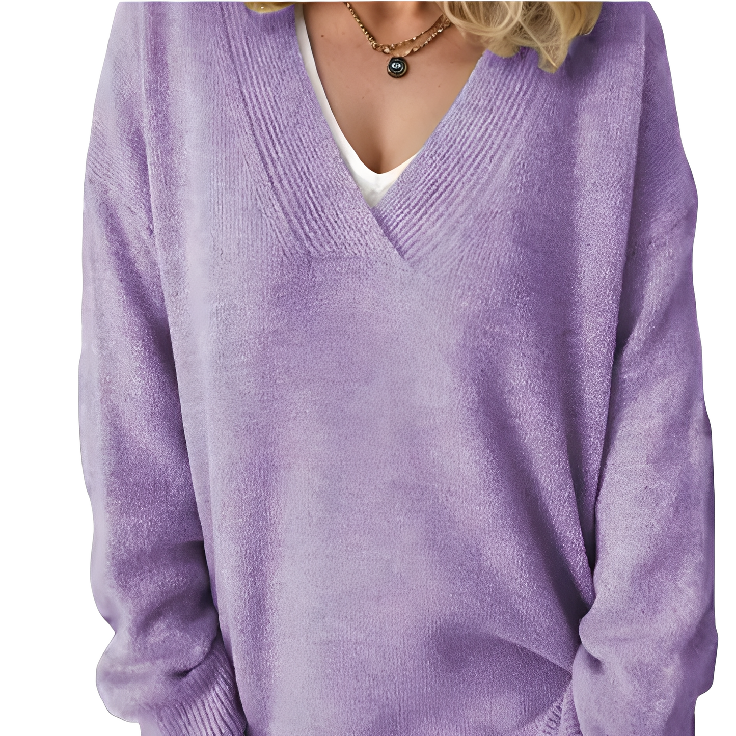 Cherie - Modny ciepły sweter damski