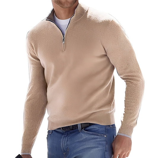 Fredric - Comfortable men's pullover with zipper
