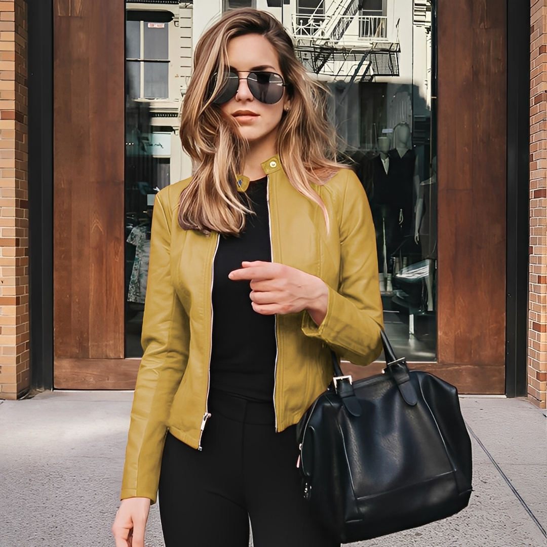 Lysiane - Elegante Winterlederjacke für Damen