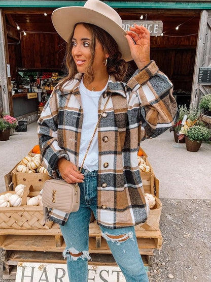 Justy - Chemise en flanelle confortable et ample pour femmes