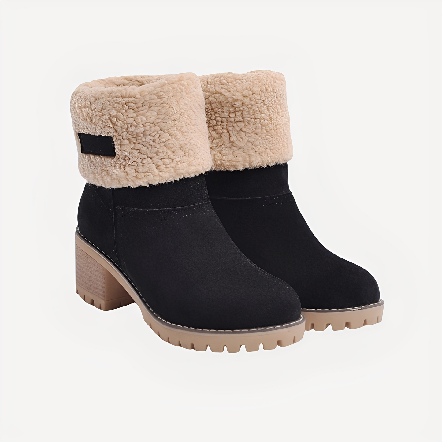 Claudia - Stylish, warm winter boots with heels for women