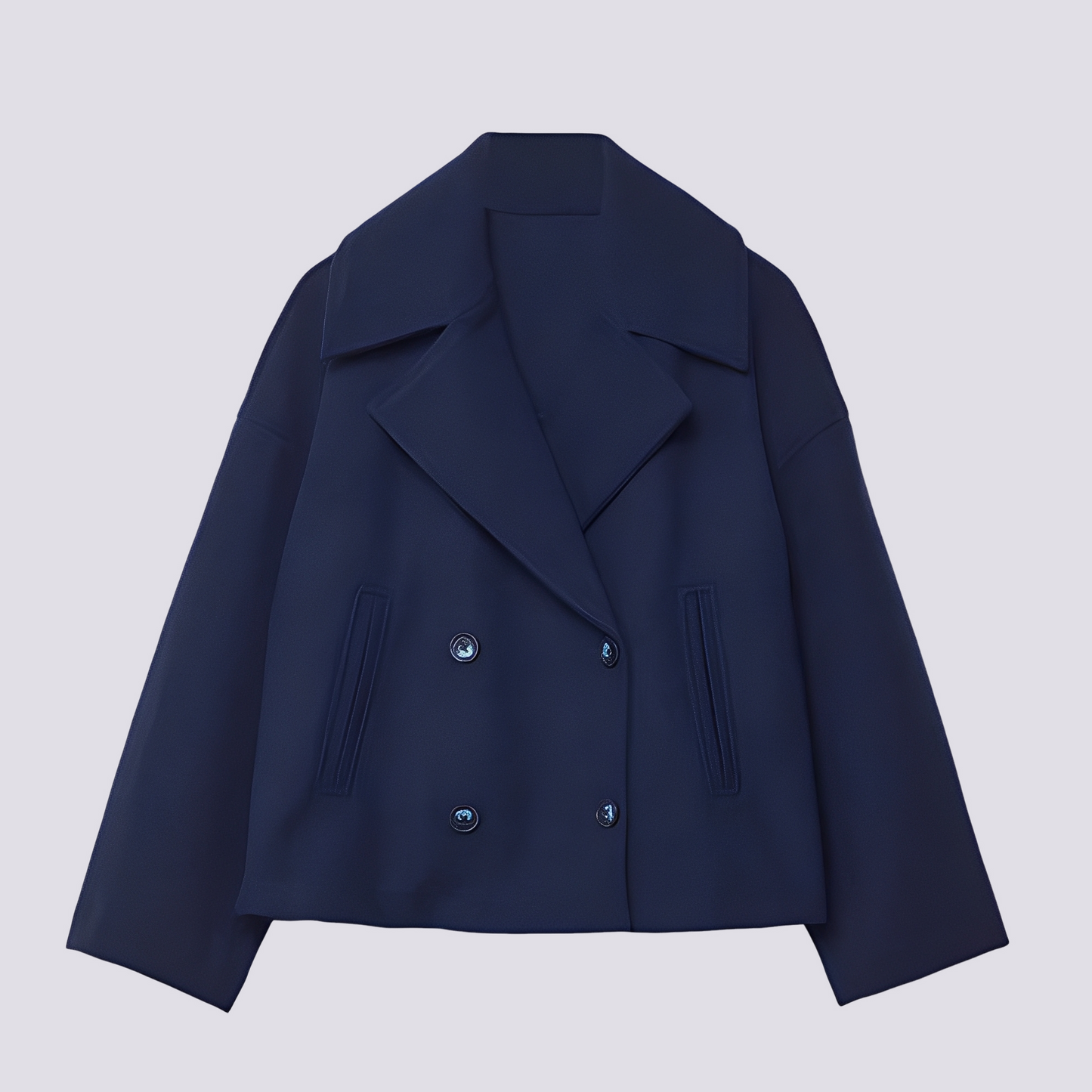 Bethney - Élégante veste courte en laine avec col revers pour femmes