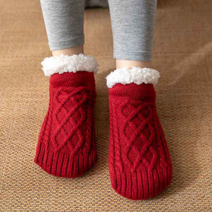 Raquel - Bequeme und rutschfeste Damenplüschsocken für den Winter