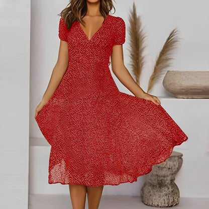 Elizabeth - Entspanntes, lockeres Damen-Kurzarmkleid