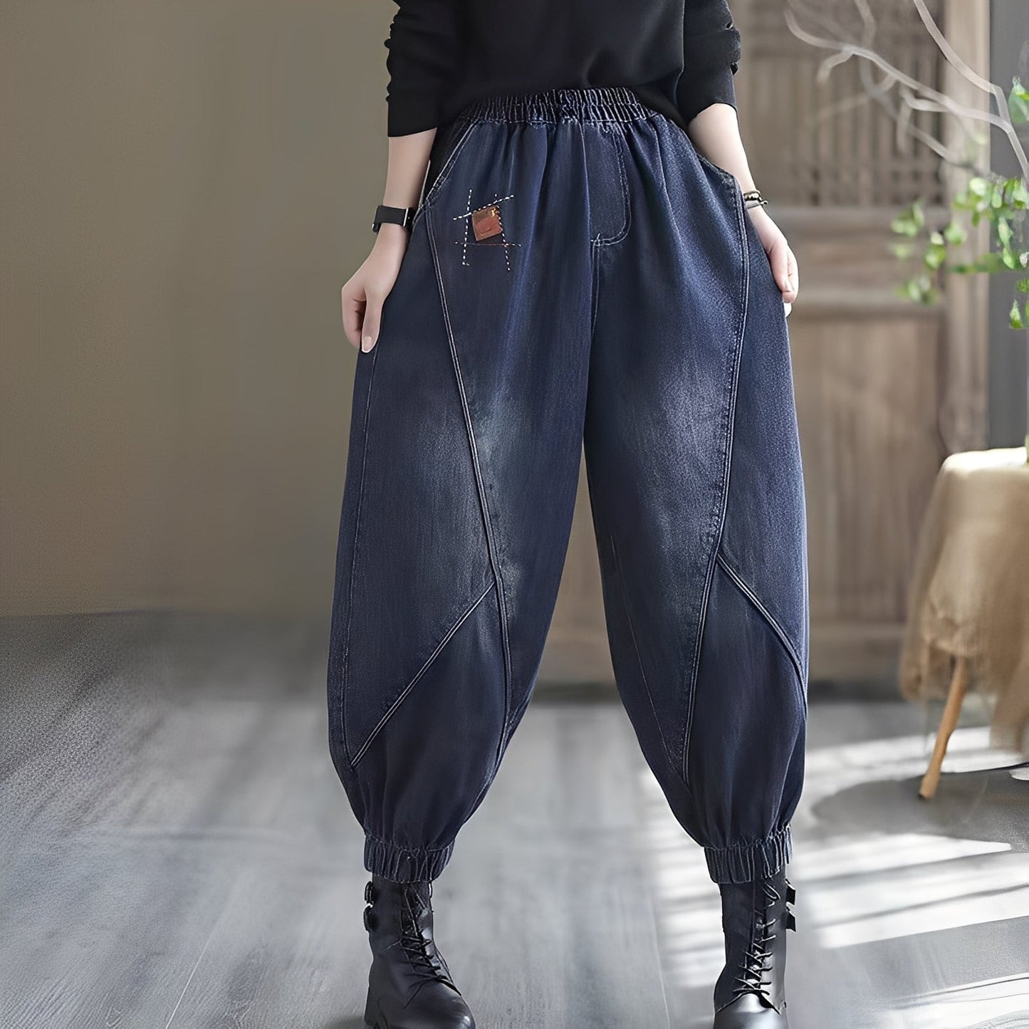 Shyanne - Klassische Damenjeans mit flexiblem Bund
