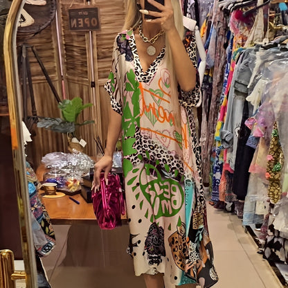 Moriah - Sommerkleid für Damen mit lockerem Schnitt und Druck