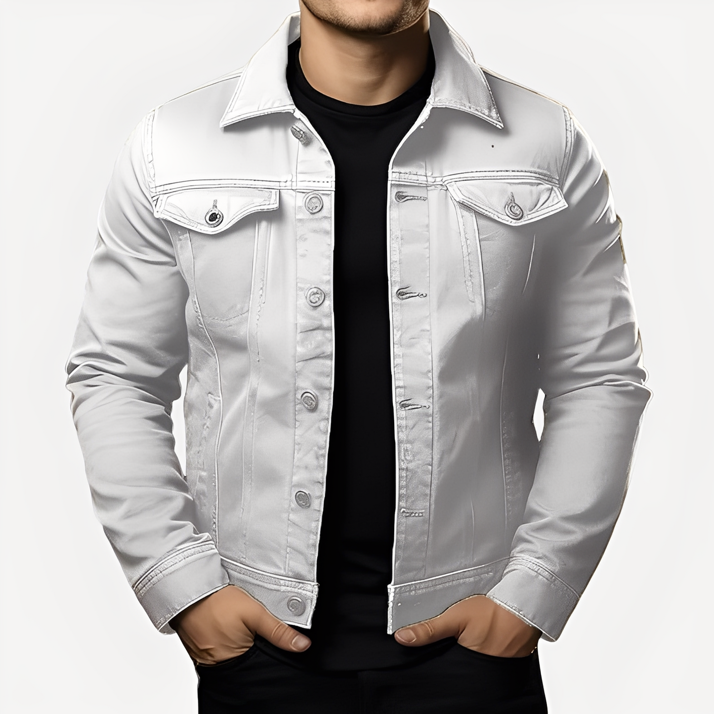 Smith - Traditional men's jacket made of thick fabric