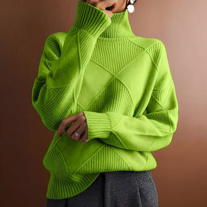 Morgan - Stylowy damski sweter z kaszmiru z golfem