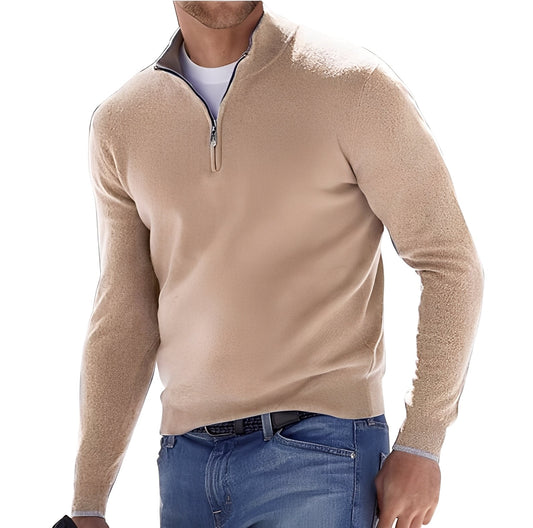 Ralph - Komfortabler Herren-Kaschmirpullover mit Zipper