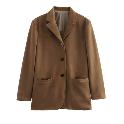 Ashlea - Elegantní sako s klopami a sukní pro dámy