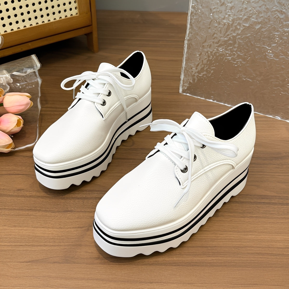 Joanne - Stylové dámské tenisky s vysokou platformovou podrážkou