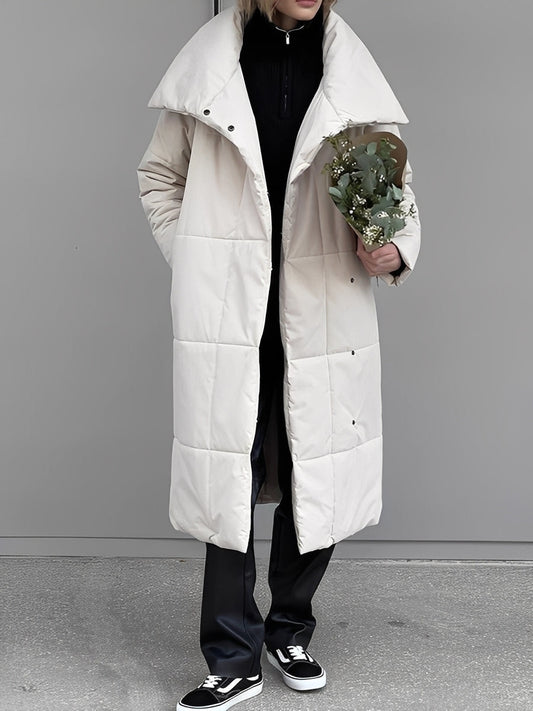 Adaline - długa, ciepła, pikowana kurtka damska