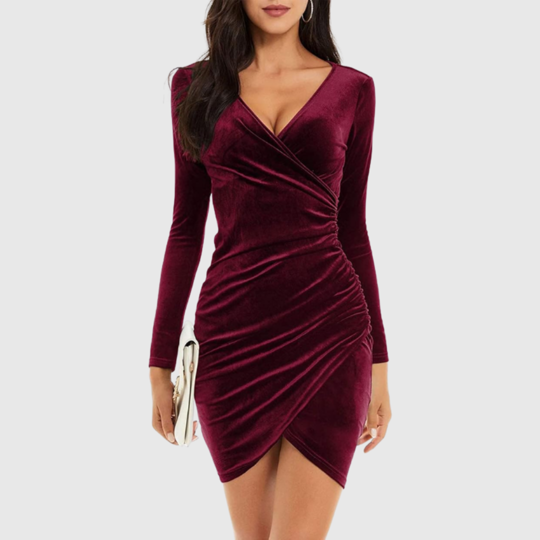 Quinn – Elegantes Samtkleid