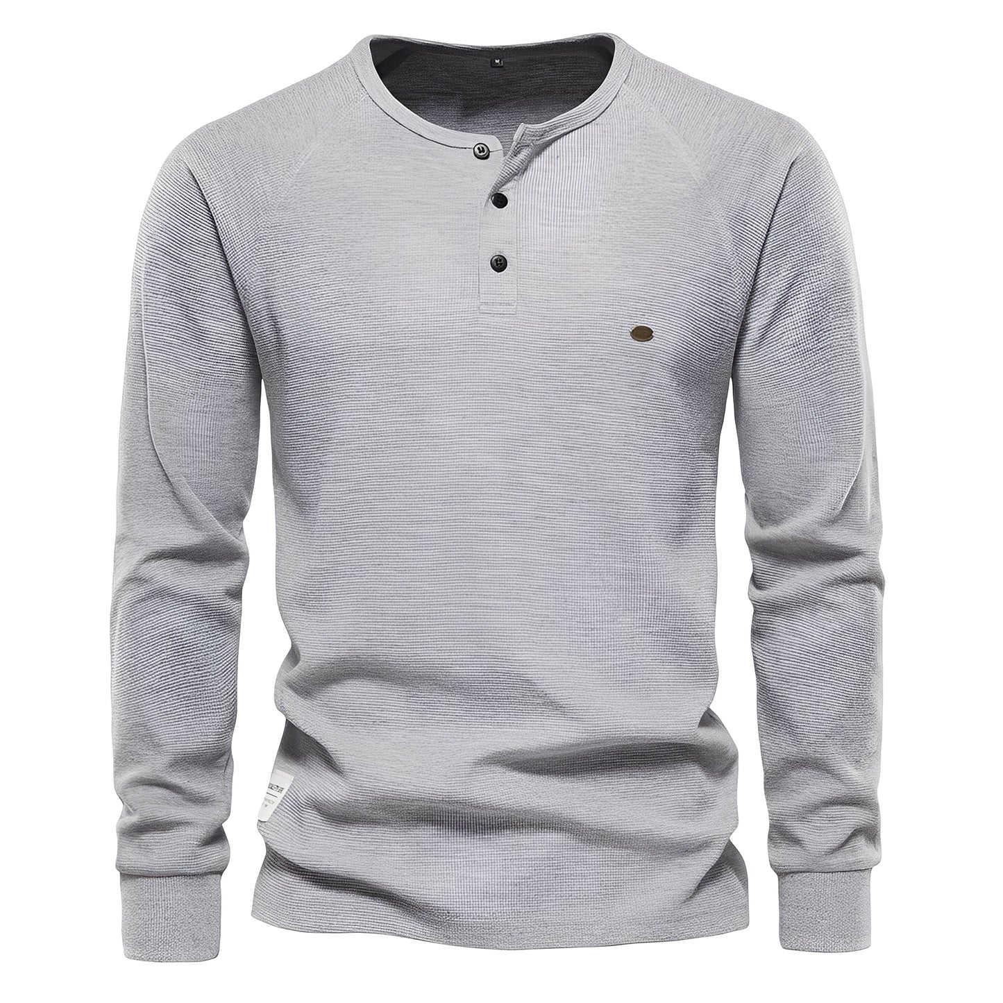 Joachim - Herren-Langarmhemd aus Waffelstoff