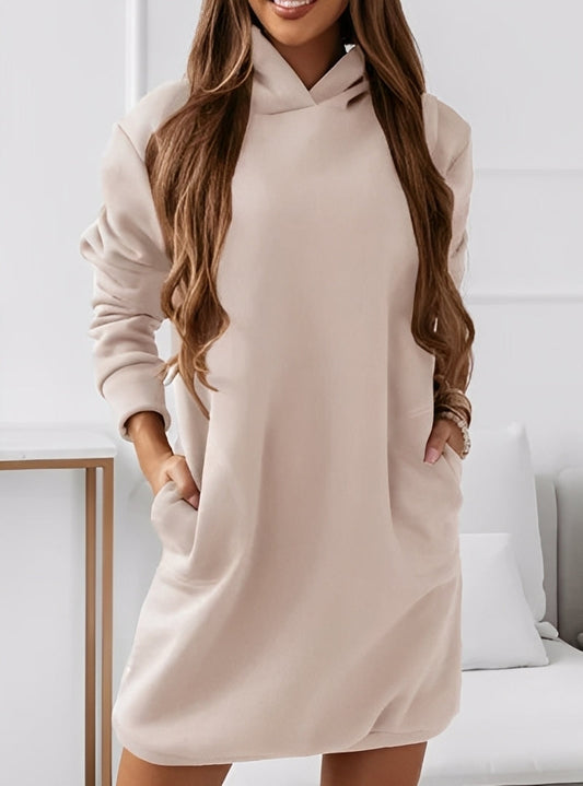 Michaela - Elegantes, kurzes Damenkleid mit Kapuze
