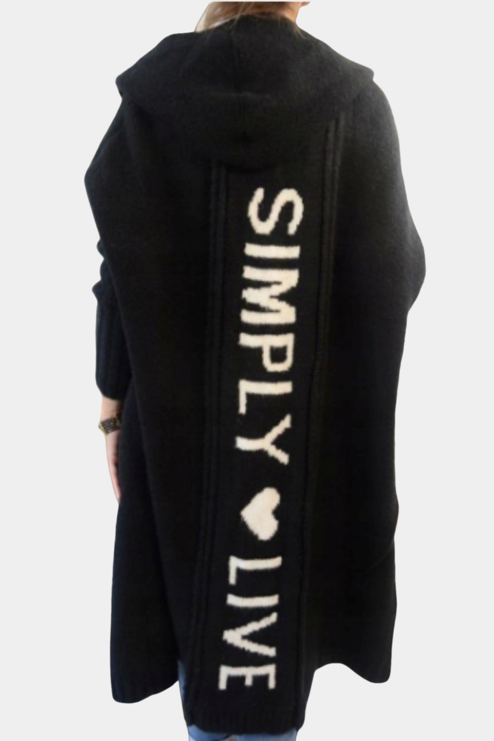 Melyssa - damski kardigan dziany, długi i lekko otwarty