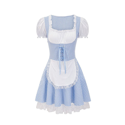 Miriam - Klassisches Damen-Oktoberfestkleid mit Karomuster