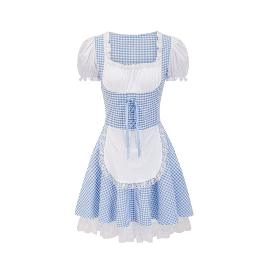 Miriam - Klassisches Damen-Oktoberfestkleid mit Karomuster