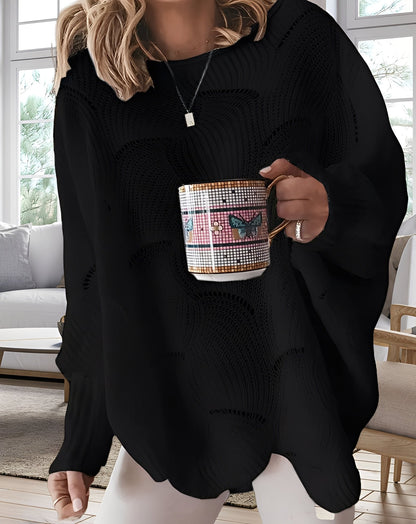 Kassandra - Elegancki damski sweter z dekoltem