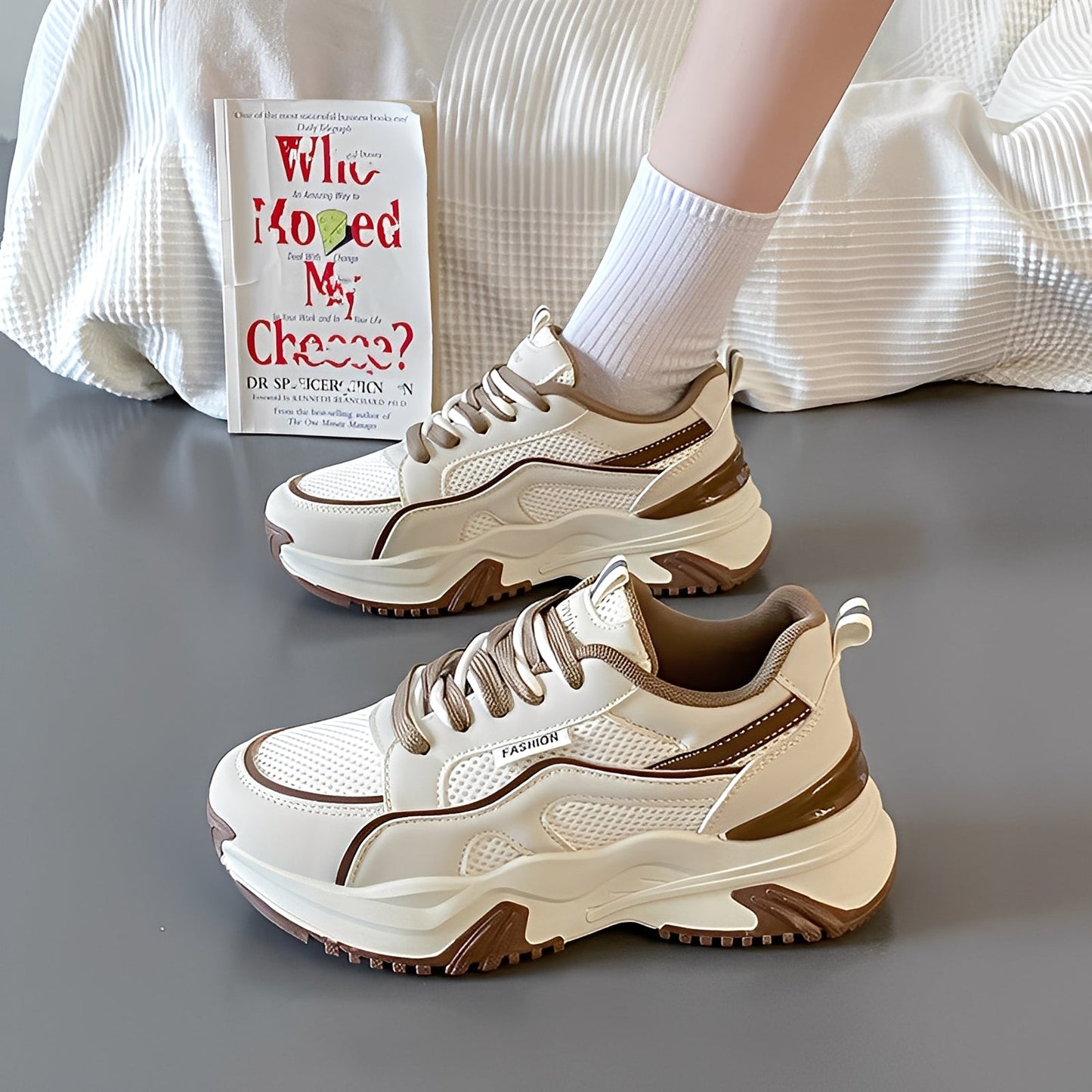 Sophie - Elegant women's sneakers with high sole