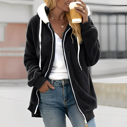 Rheanna - damska bluza polarowa z kapturem dla komfortu