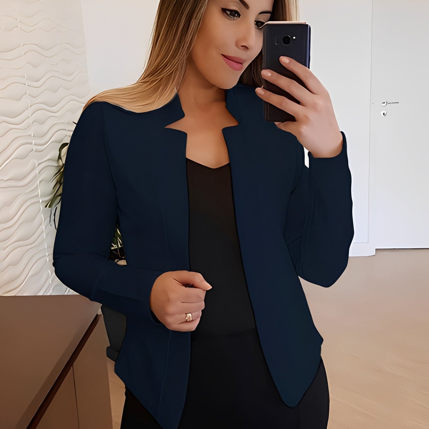 Marsha - Elegant women's blazer with lapel collar
