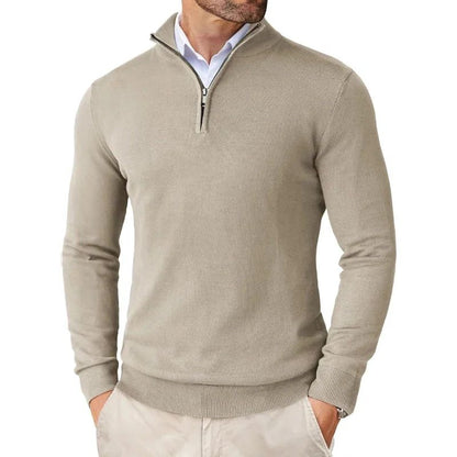 Bowen - Modern men's sweater with zipper