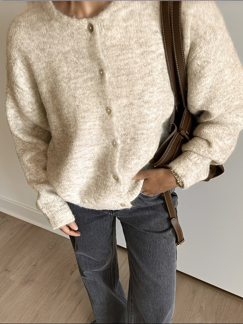 Rowena - klasyczny wełniany płaszcz z guzikami dla kobiet