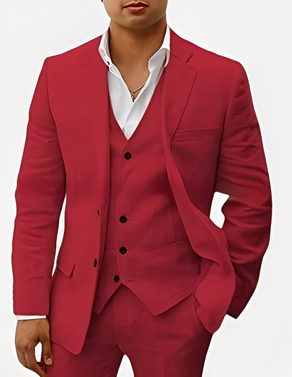 Beckham - Stylish men's linen set in three pieces