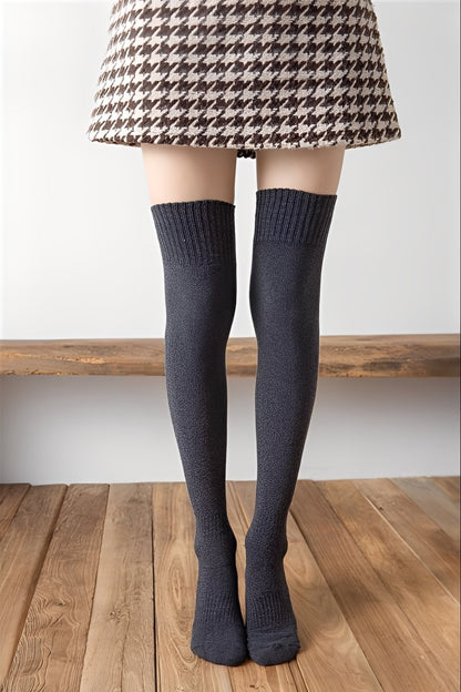 Hillary - Warm Velvet Over-the-Knee Socks for Women