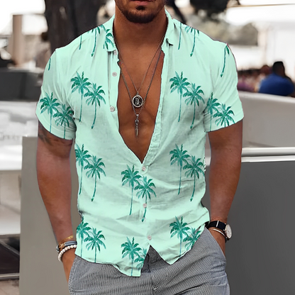 Rowen - Gemustertes Leinenhemd