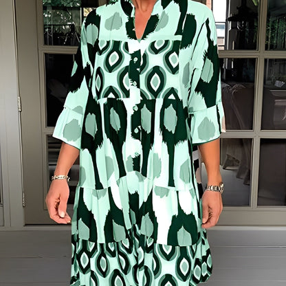 Floriane - Lässiges Kleid mit Print für Damen