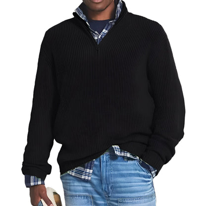 Edward - Cashmere men's sweater with zipper in modern design