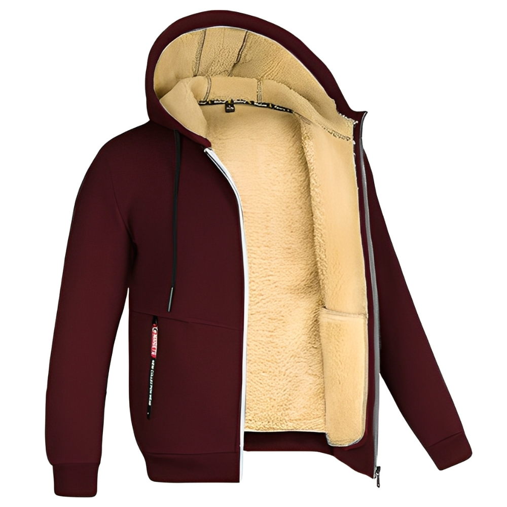 Raphael - Herren Kapuzenjacke mit warmem Fleece-Futter