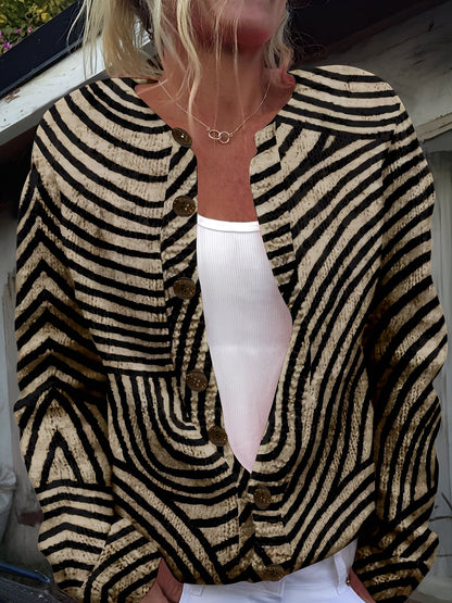 Therese - Elegancki damski sweter na guziki