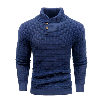 Branson - Pull confortable pour homme avec col montant