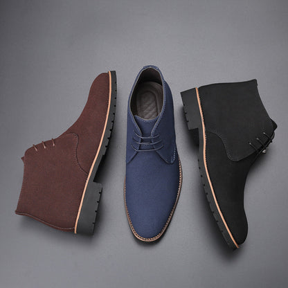 Alonzo - élégantes chaussures en cuir velours pour hommes