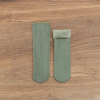 Gloria - Kuschelige Samt-Schneesocken für Damen