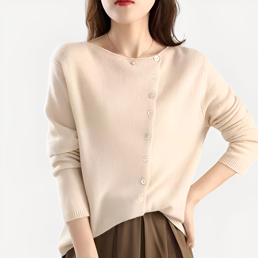 Daria - Elegant, warm single-breasted cardigan for women