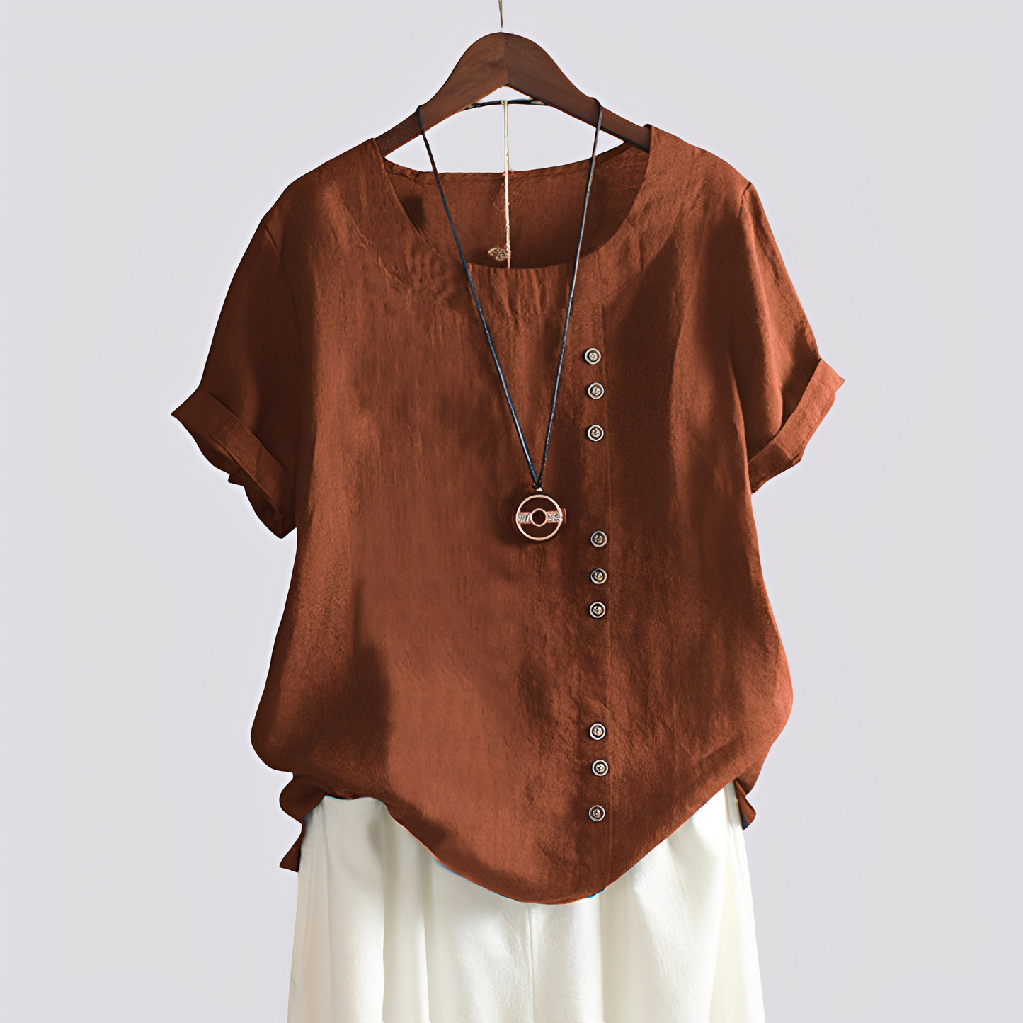 Isabelle - Bequemes Damen-Shirt mit kurzen Ärmeln