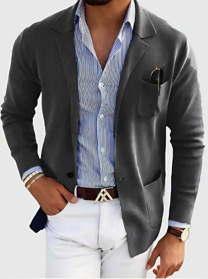 Darrin - Gilet tricoté confortable pour homme avec poches